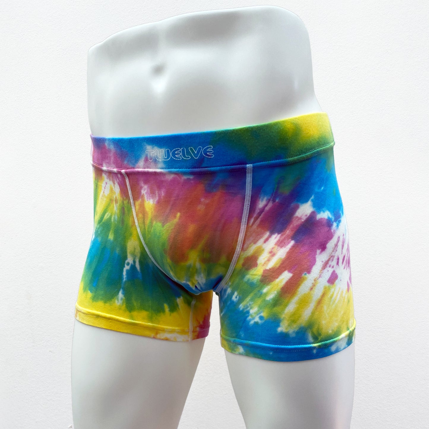 14-08 Tie Dyeing Cotton Spandex MAD print BOXER