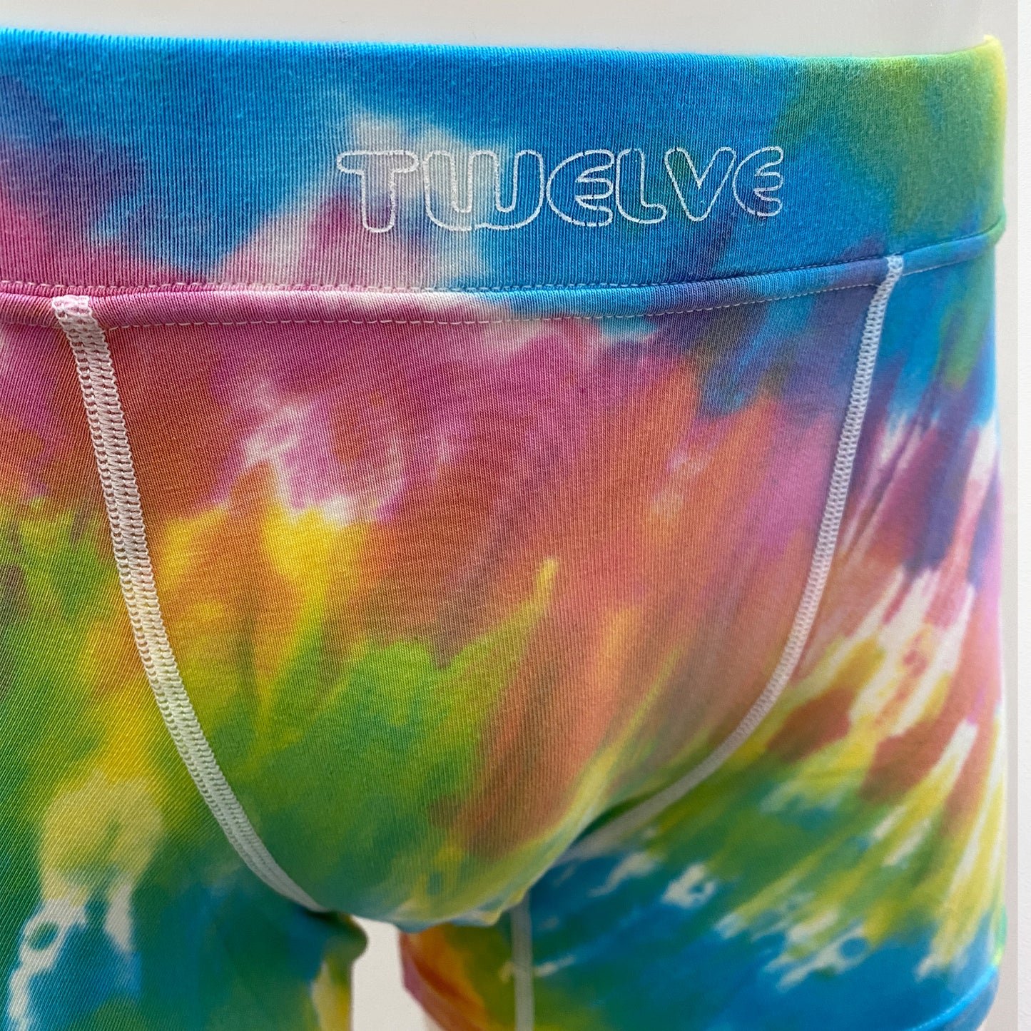 14-08 Tie Dyeing Cotton Spandex MAD print BOXER
