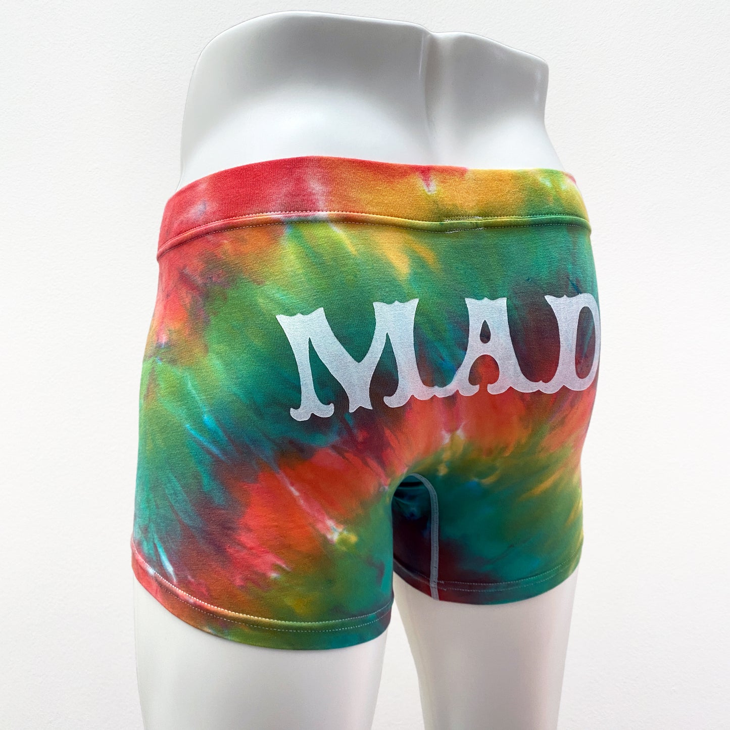 14-08 Tie Dyeing Cotton Spandex MAD print BOXER