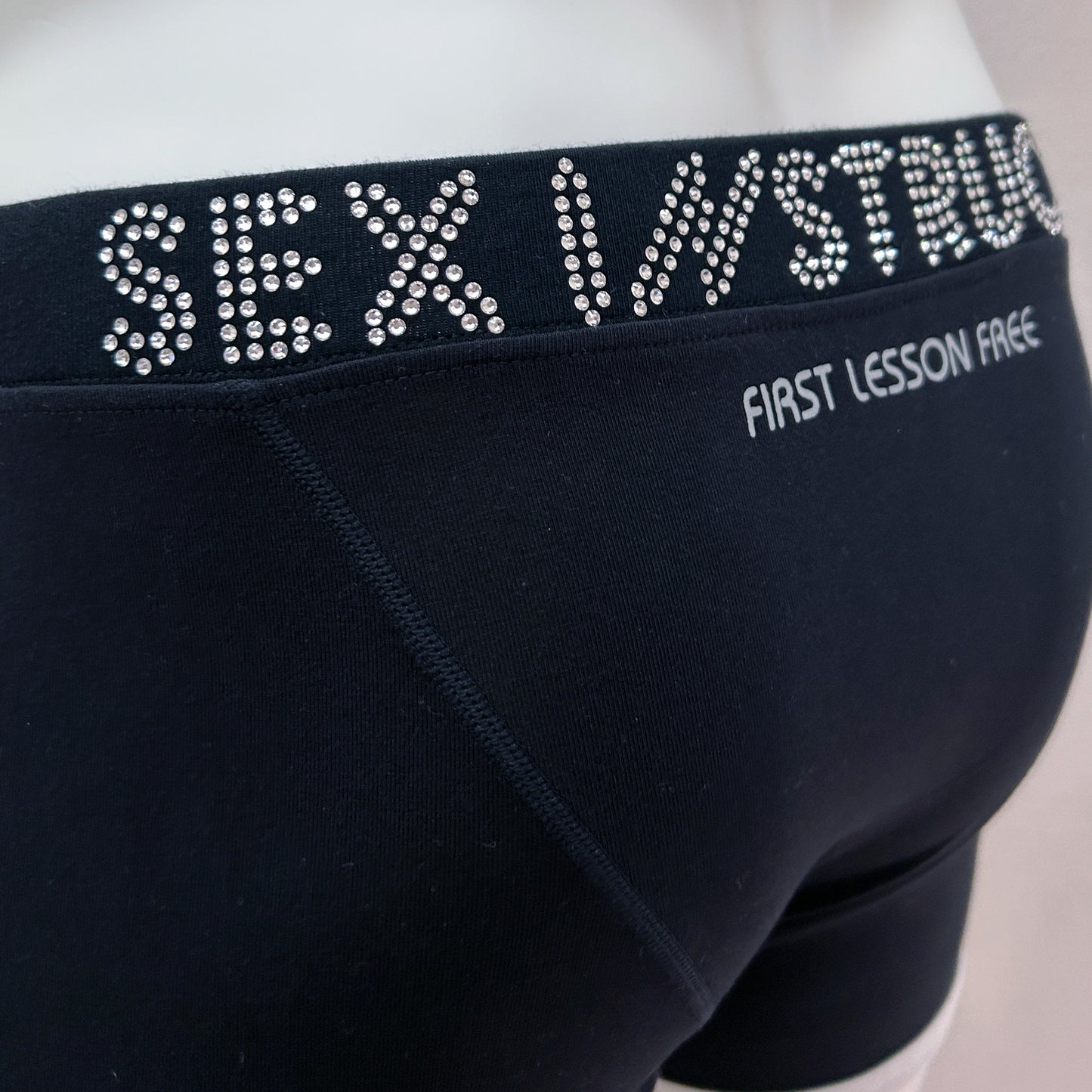 14-09 SEX INSTRUCTOR with Swarovski Cotton Spandex BOXER