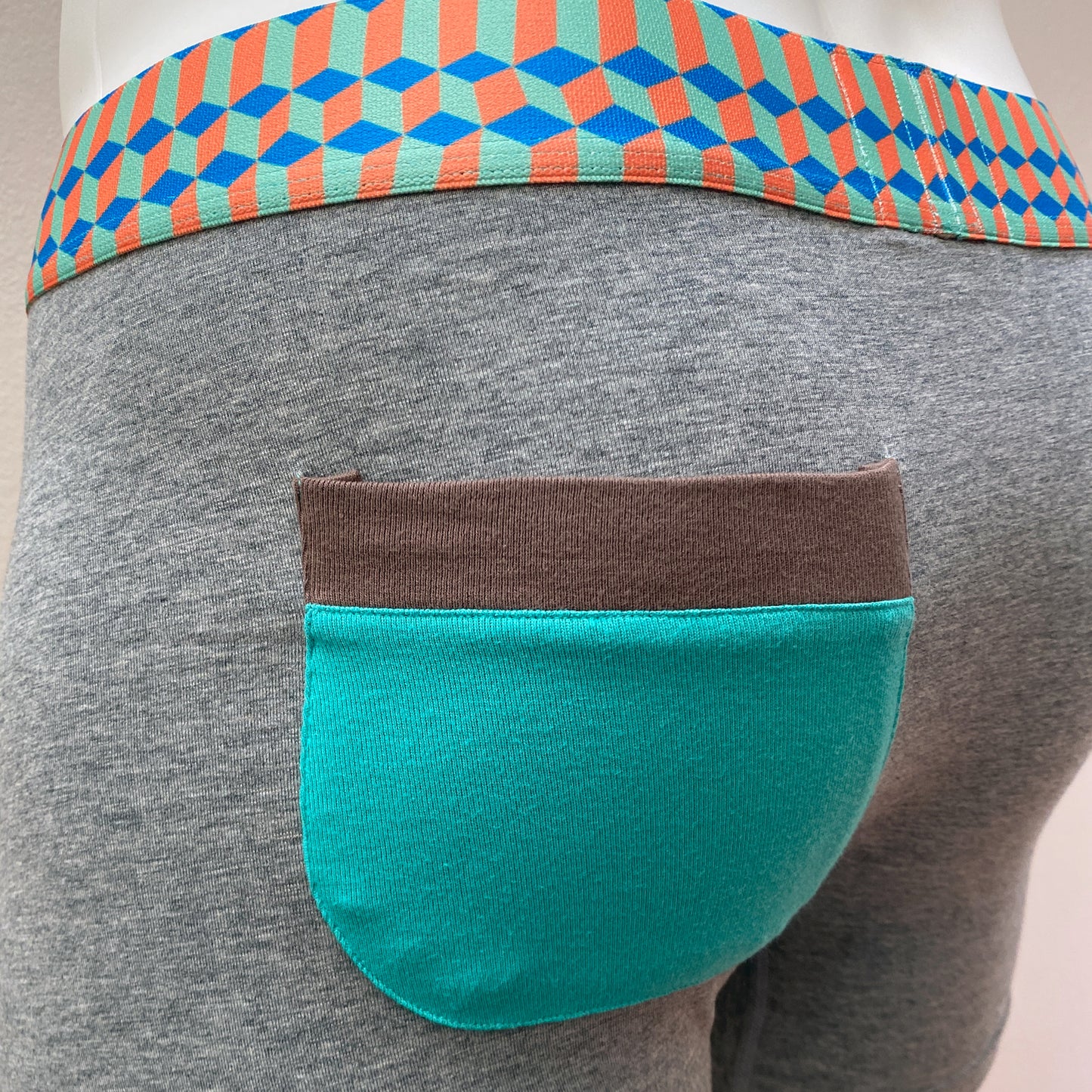 15-11 Geometric Elastic band with pocket BOXER