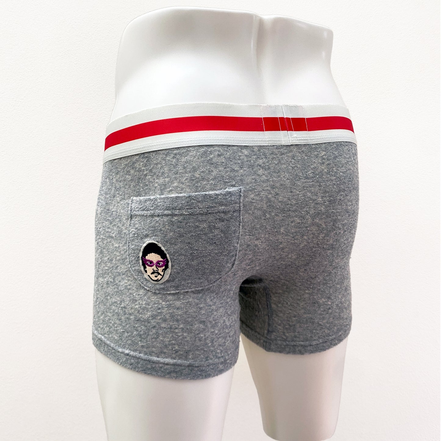 16-19 Stretch Pile Mr.Twelve patch embroidery BOXER