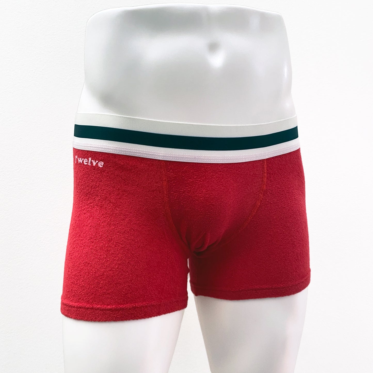 16-19 Stretch Pile Mr.Twelve patch embroidery BOXER