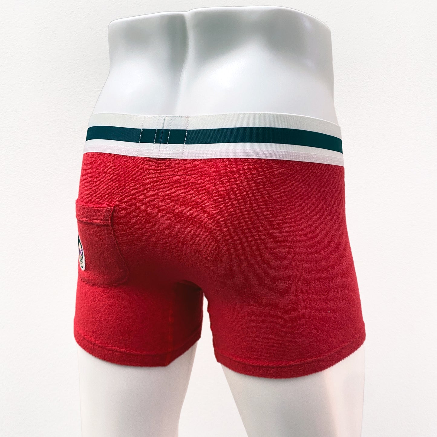 16-19 Stretch Pile Mr.Twelve patch embroidery BOXER