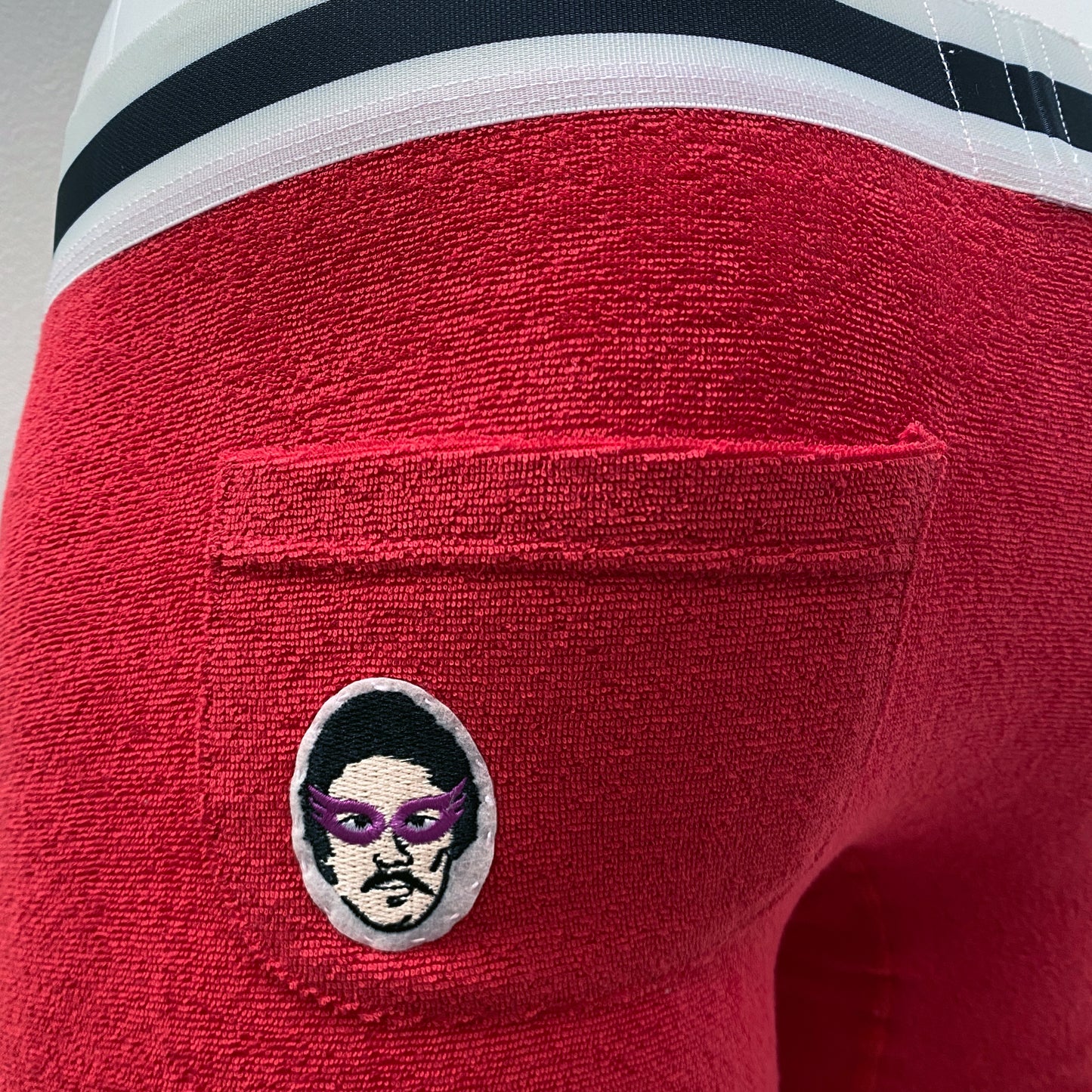 16-19 Stretch Pile Mr.Twelve patch embroidery BOXER