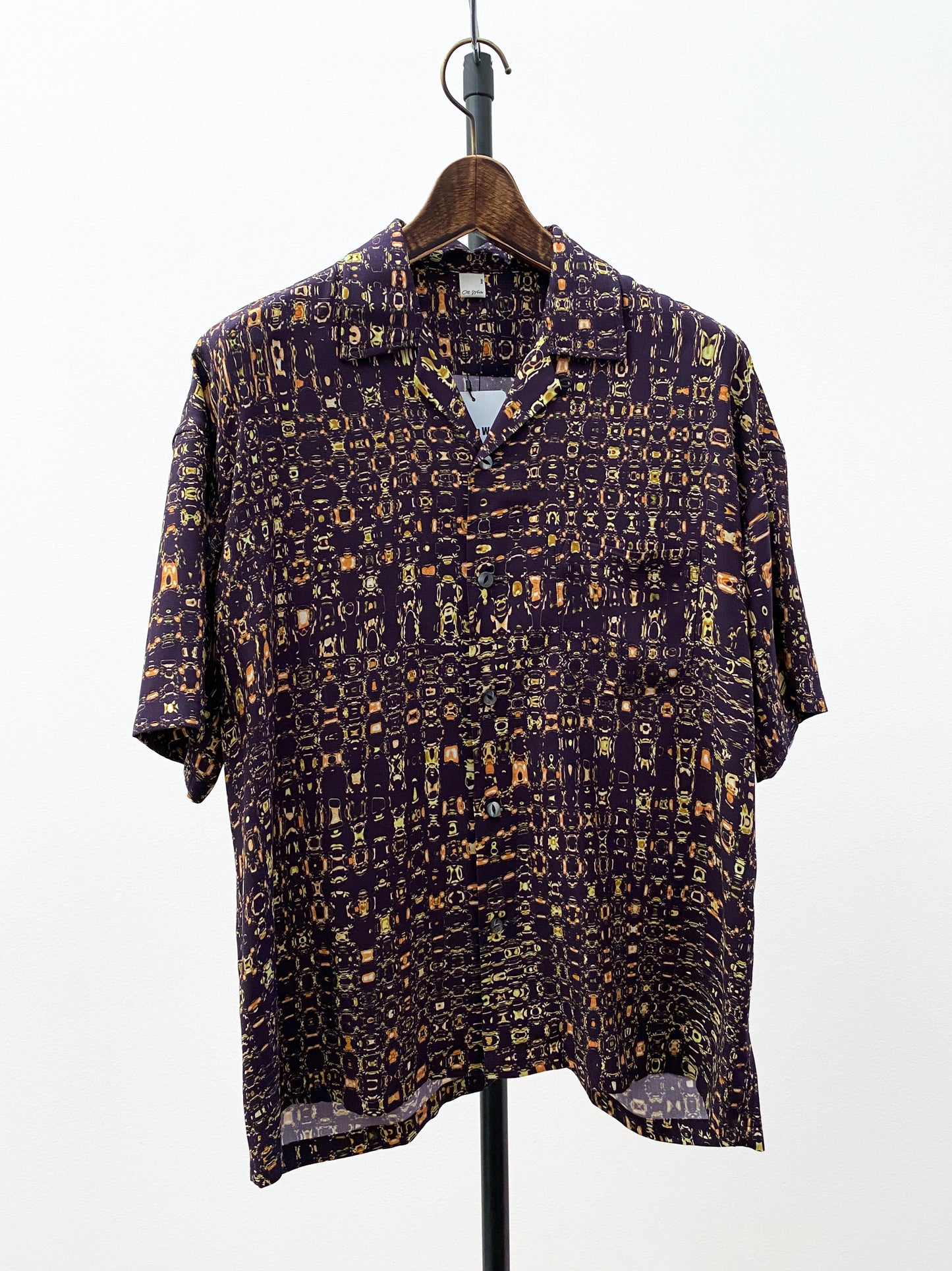 OTT23-07 FLOWER INKJET PRINT RAYON100%FABRIC H/S SHIRTS