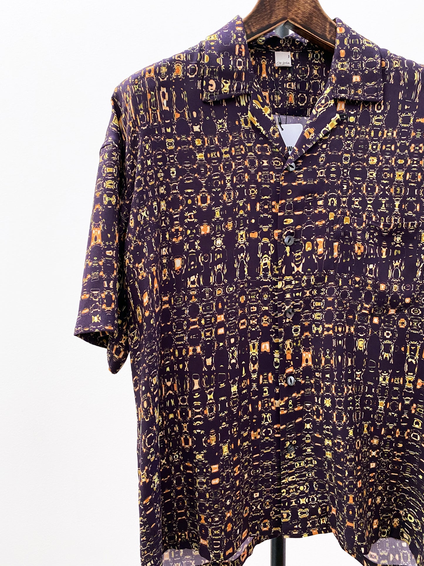OTT23-07 FLOWER INKJET PRINT RAYON100%FABRIC H/S SHIRTS