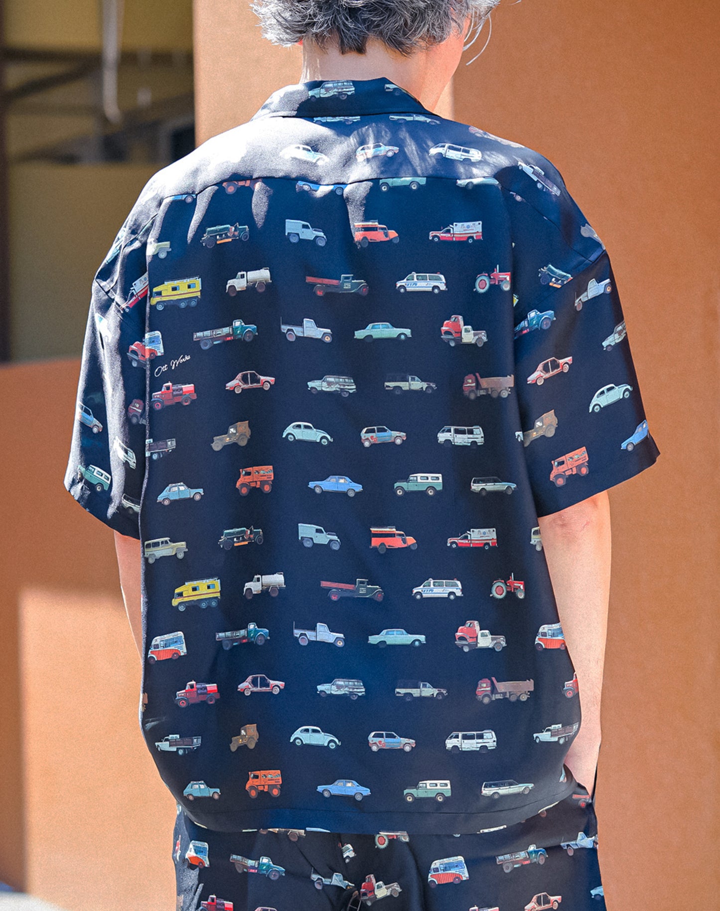 OTT19-03 SILK100%INJET JUNKCAR PRINT SHIRTS