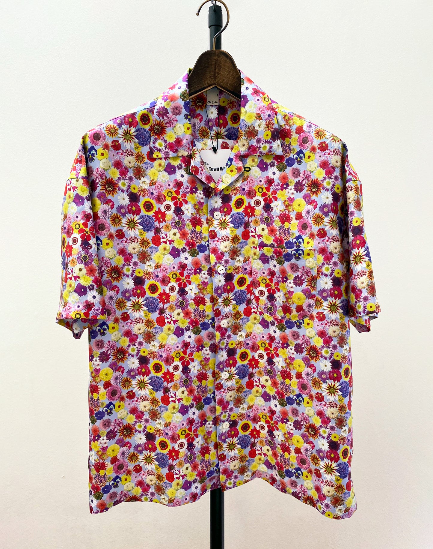 OTT20-02a SILK INKJET PSYFLOWER PRINT SHIRTS