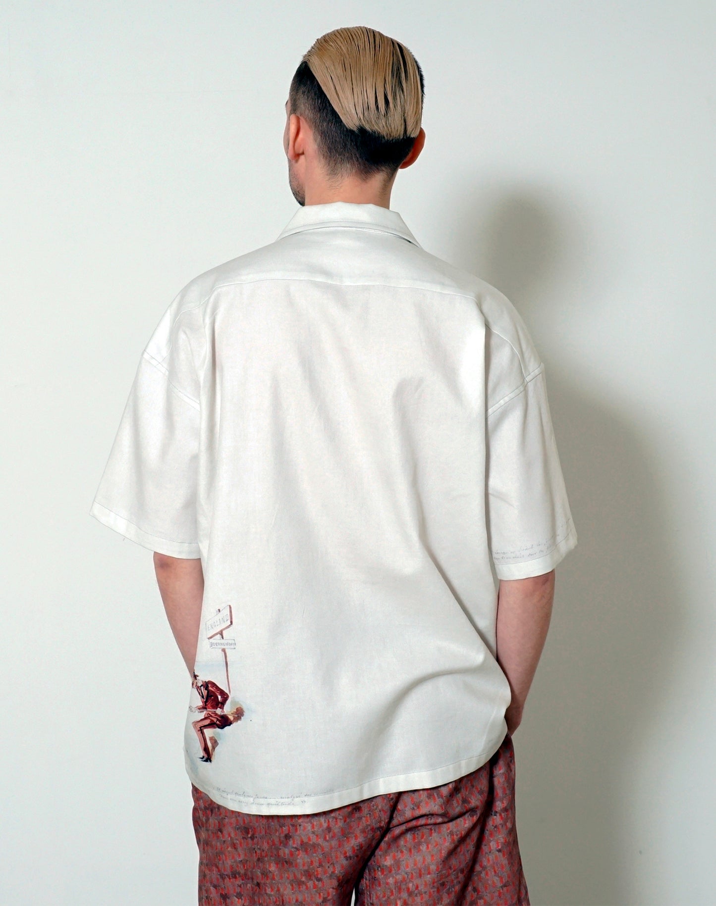 OTT22-05 H.S. Robert INKJET PRINT COTTON TWILL FABRIC H/S SHIRTS