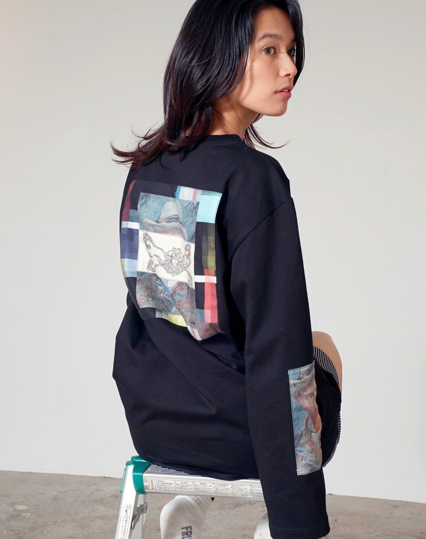 OTT22-15 M.U.A 3 Gogh in Paris 1887 MOOD HEAVY OZ INKJET PRINT L/S T-SHIRTS