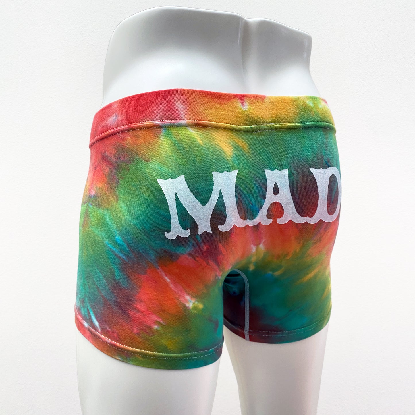 14-08 Tie Dyeing Cotton Spandex MAD  print BOXER