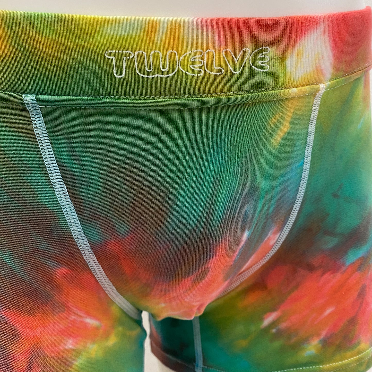 14-08 Tie Dyeing Cotton Spandex MAD  print BOXER