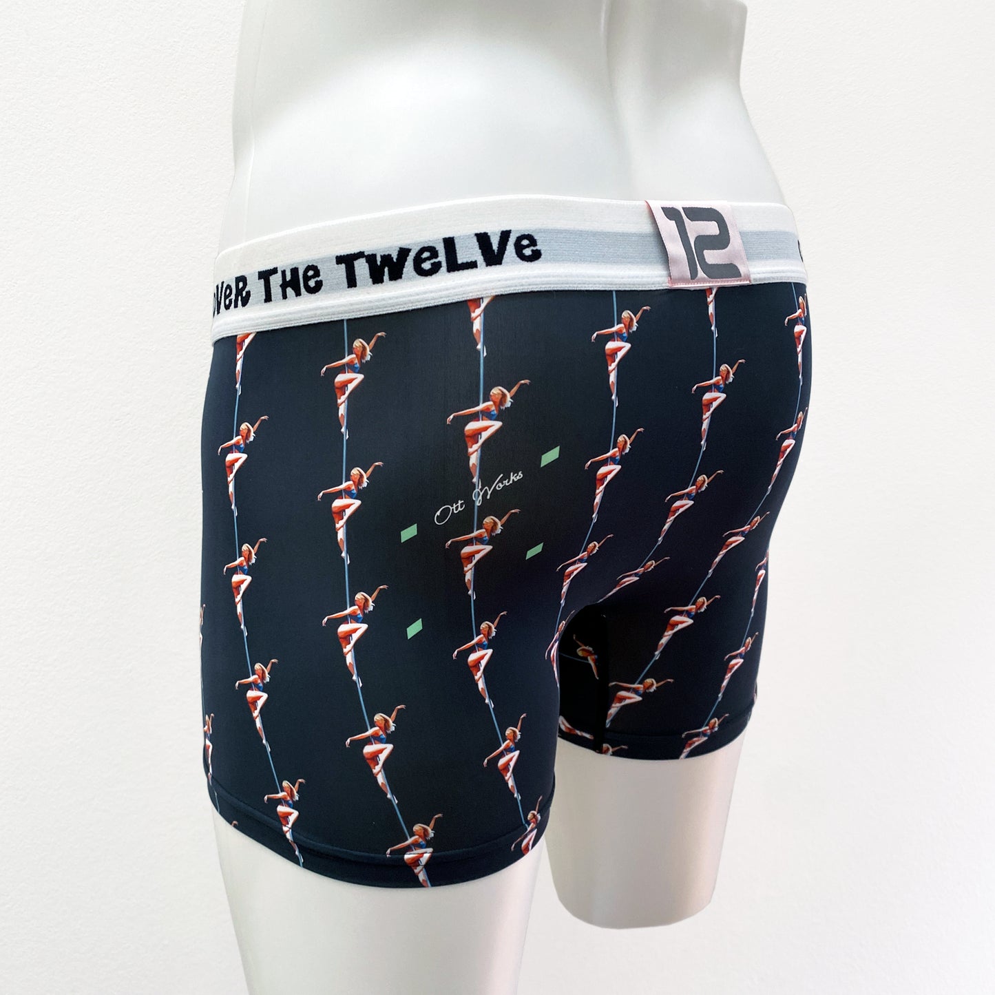 19-03  PINSTRIPE POLE DANCER Sublimation transfer print BOXER