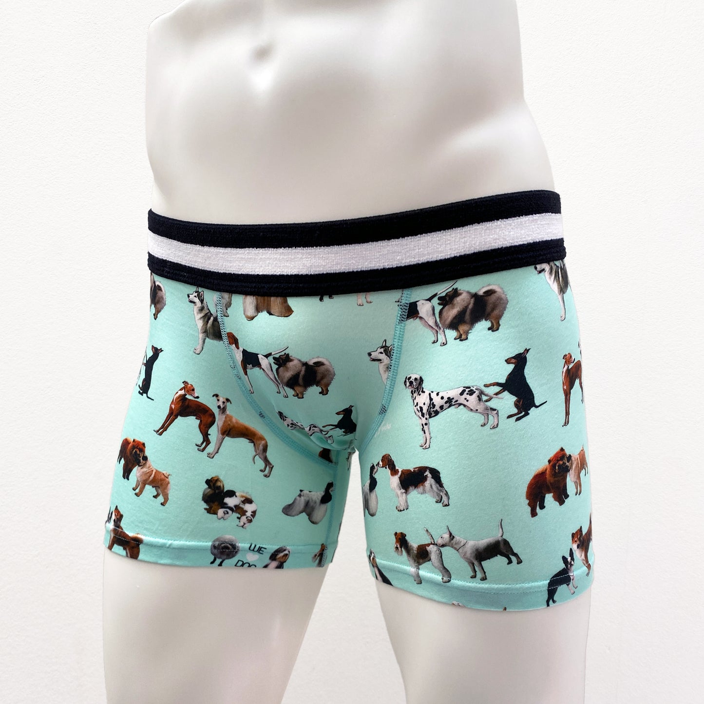 19-10 WE LOVE DOG Inkjet print & Pile Elastic band BOXER