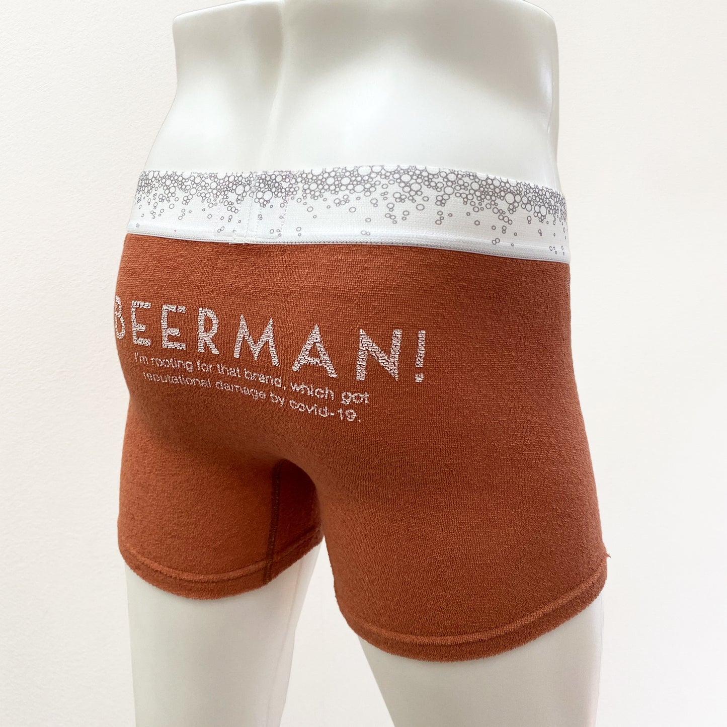 20-09 BEER MAN print Stretch Pile BOXER