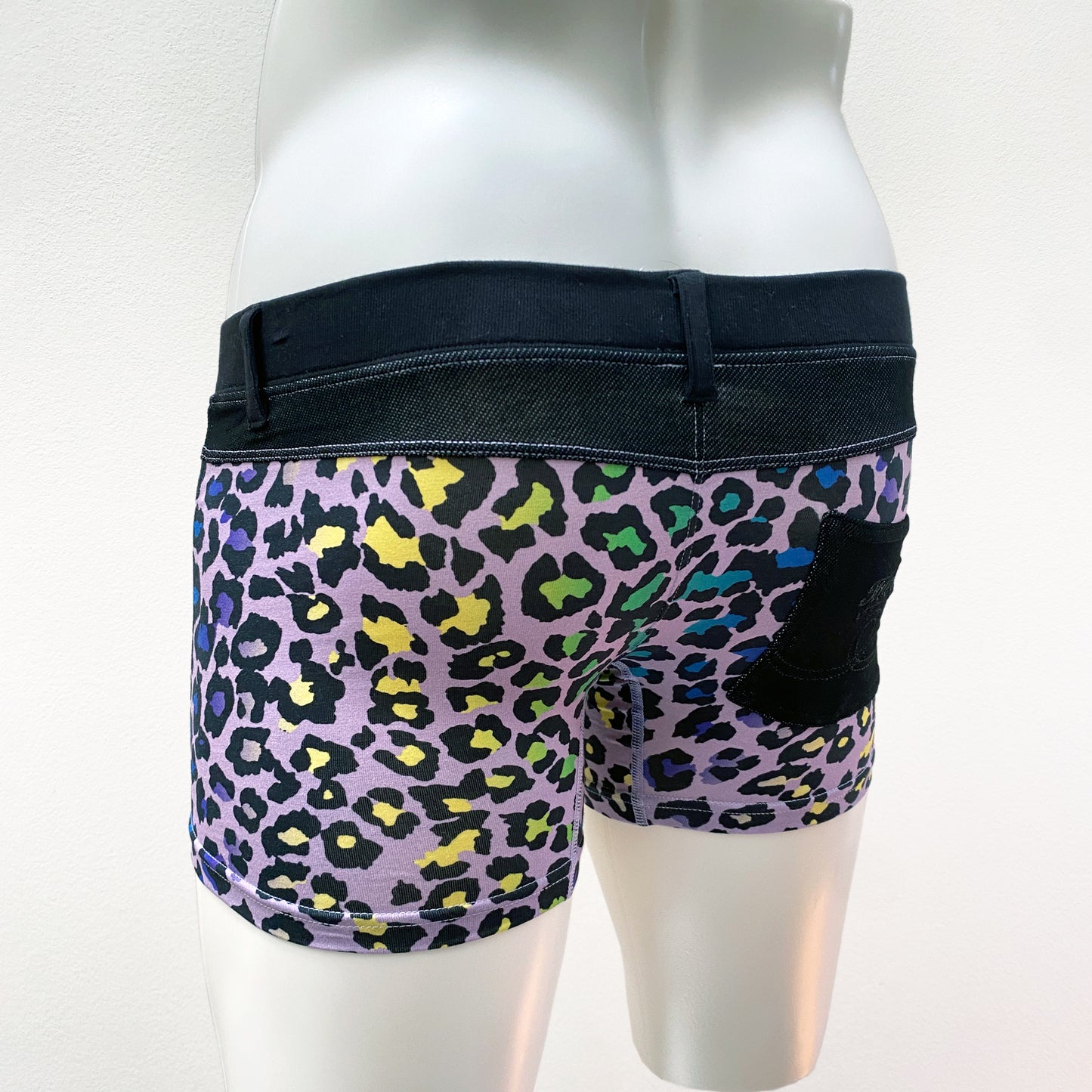 20-12 LEOPARD Inkjet print  Super Low rise pocket BOXER