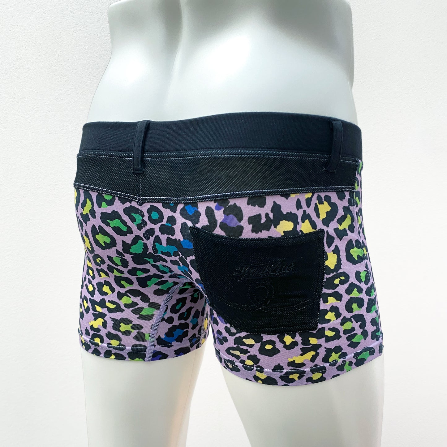 20-12 LEOPARD Inkjet print  Super Low rise pocket BOXER