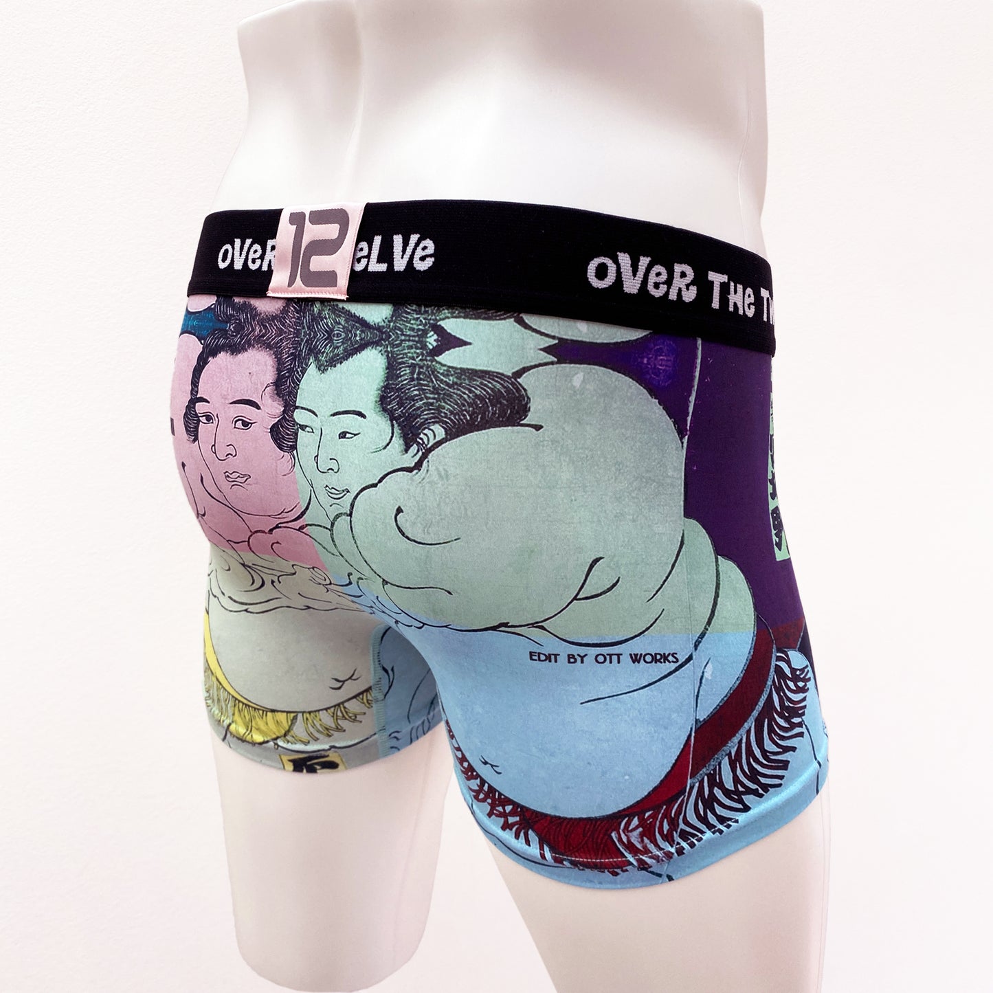 21-03a  Mash up Art SUMO Sublimation transfer print BOXER