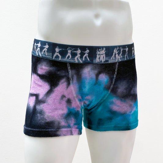 21-05b WALK&BATTLE elastic print & Stretch Pile TieDye BOXER