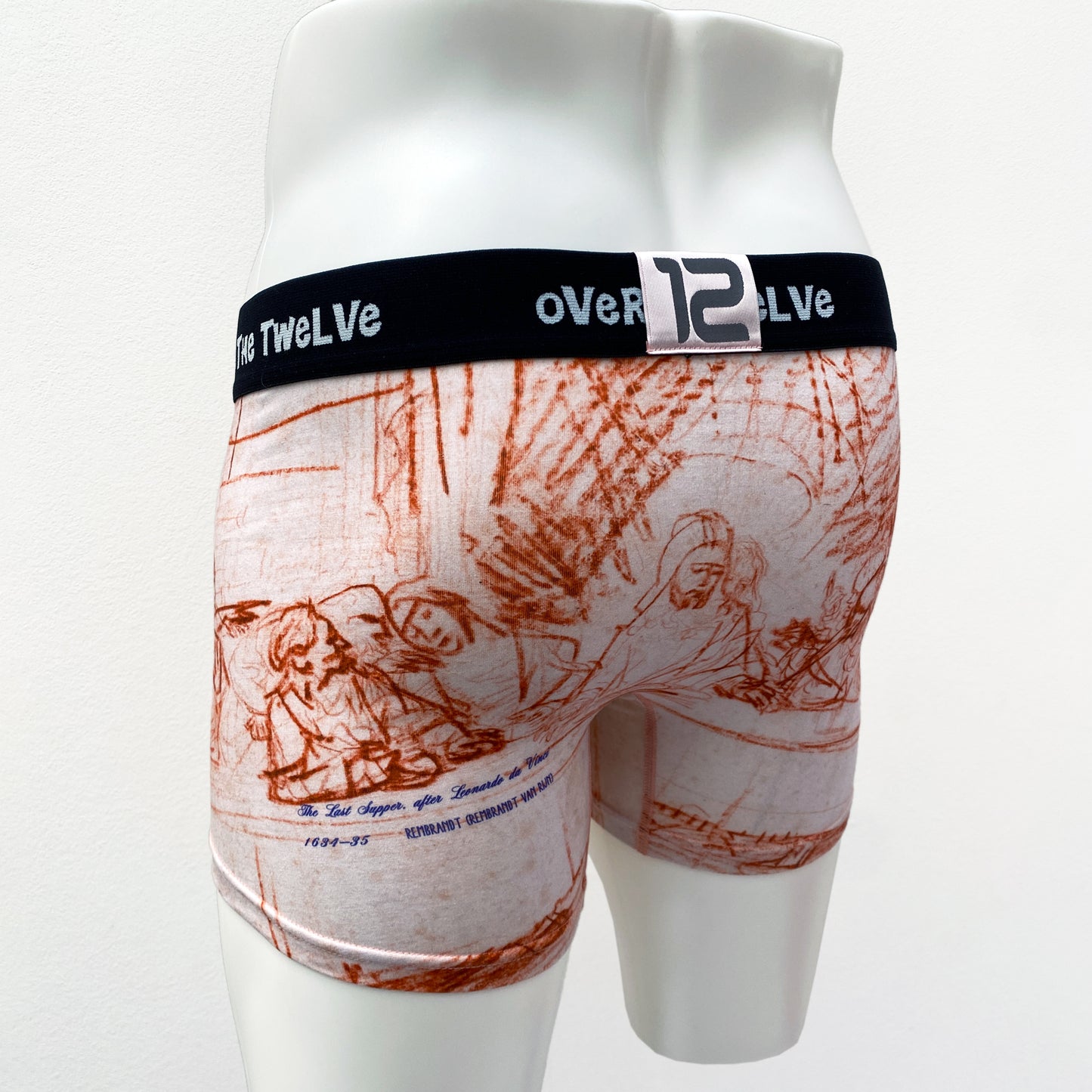 21-12a THE LAST SUPPER (pants ver.)＆ROUGH drawing Inkjet PRINT BOXER