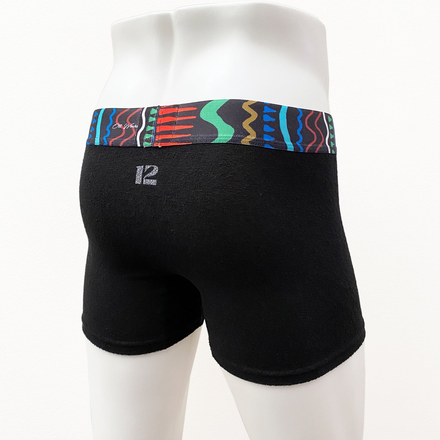 23-07 TRIBAL print Stretch Pile BOXER