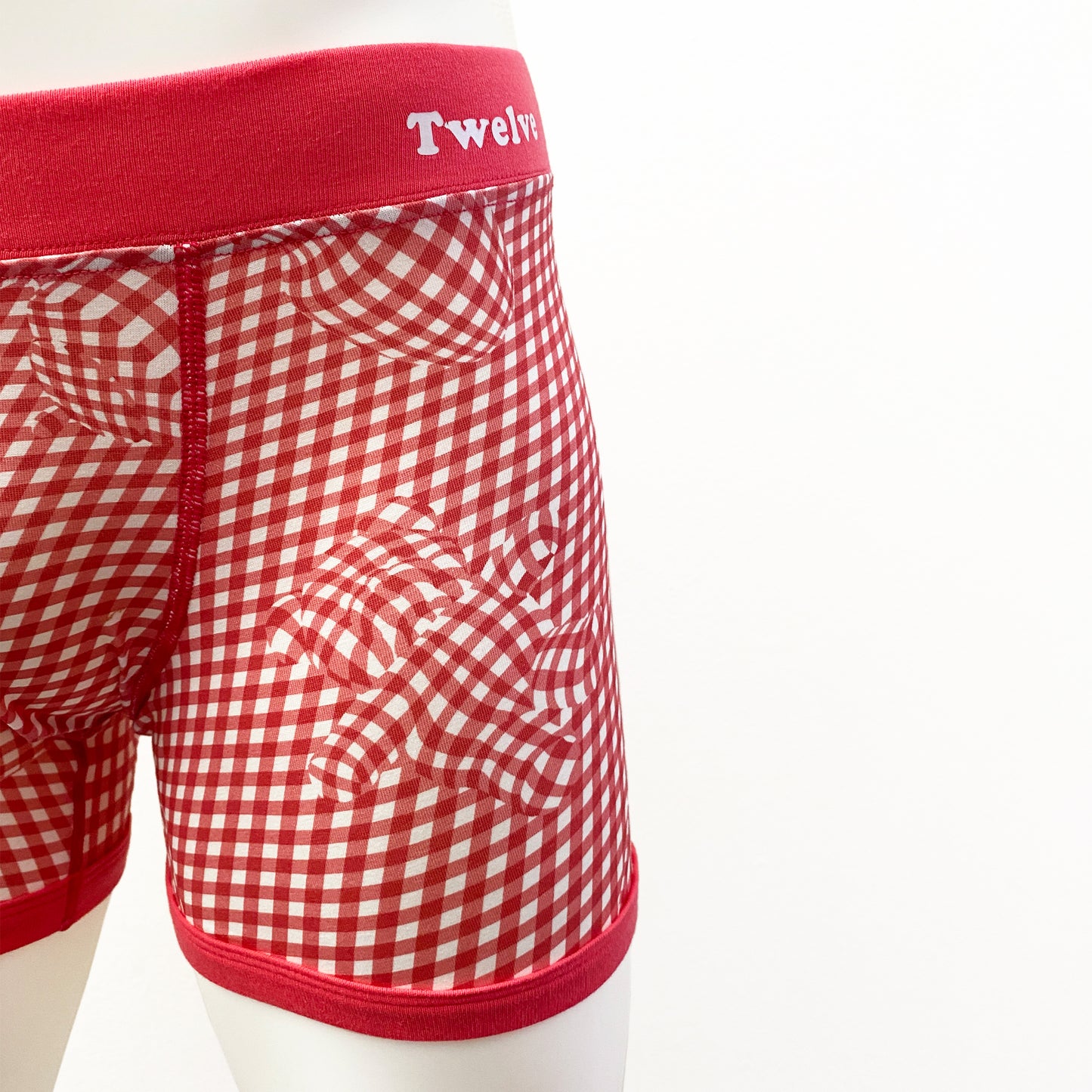 24-12  3D Gingham Check Inkjet print BOXER