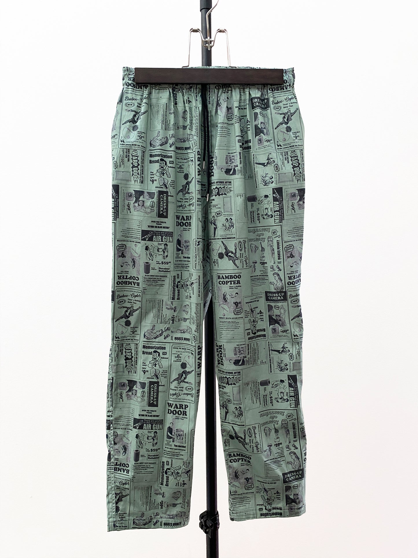 OTT23-06 THE BLACK HISTORY COTTON STRETCH INKJET PRINT PANTS