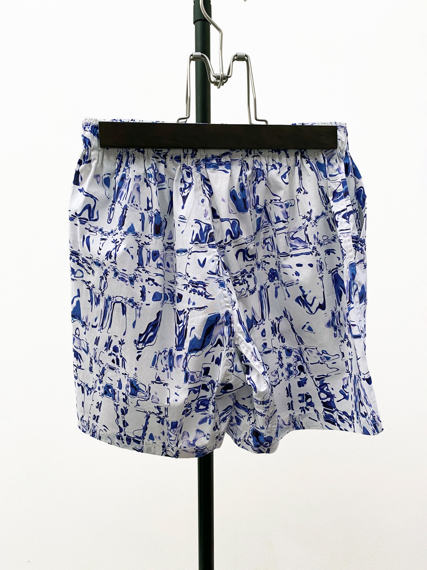 OTT23-10 FLOWER EFFECT INKJET PRINT COTTON STRETCH SHORTS