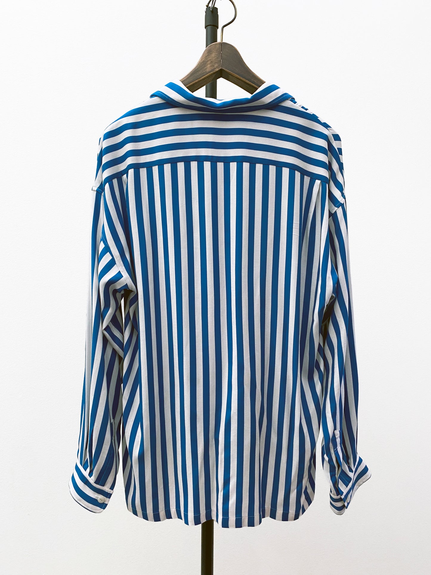 OTT23-13 STRIPE INKJET PRINT RAYON100% L/S SHIRTS