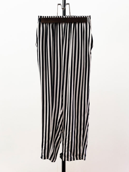 OTT23-14 STRIPE INKJET PRINT RAYON100% PANTS