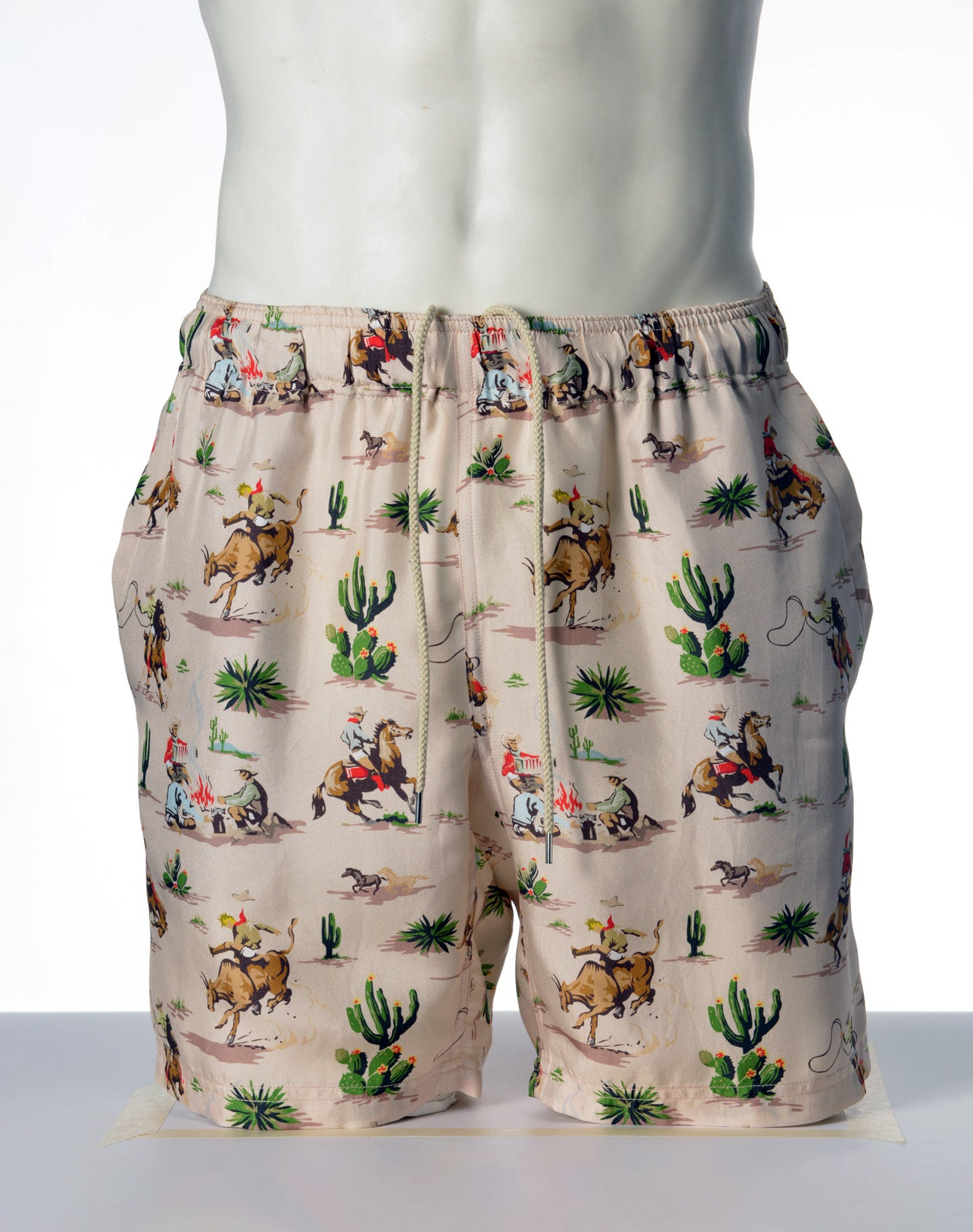 OTT17-12 SILK INKJET PANTS COWBOYS SHORTS