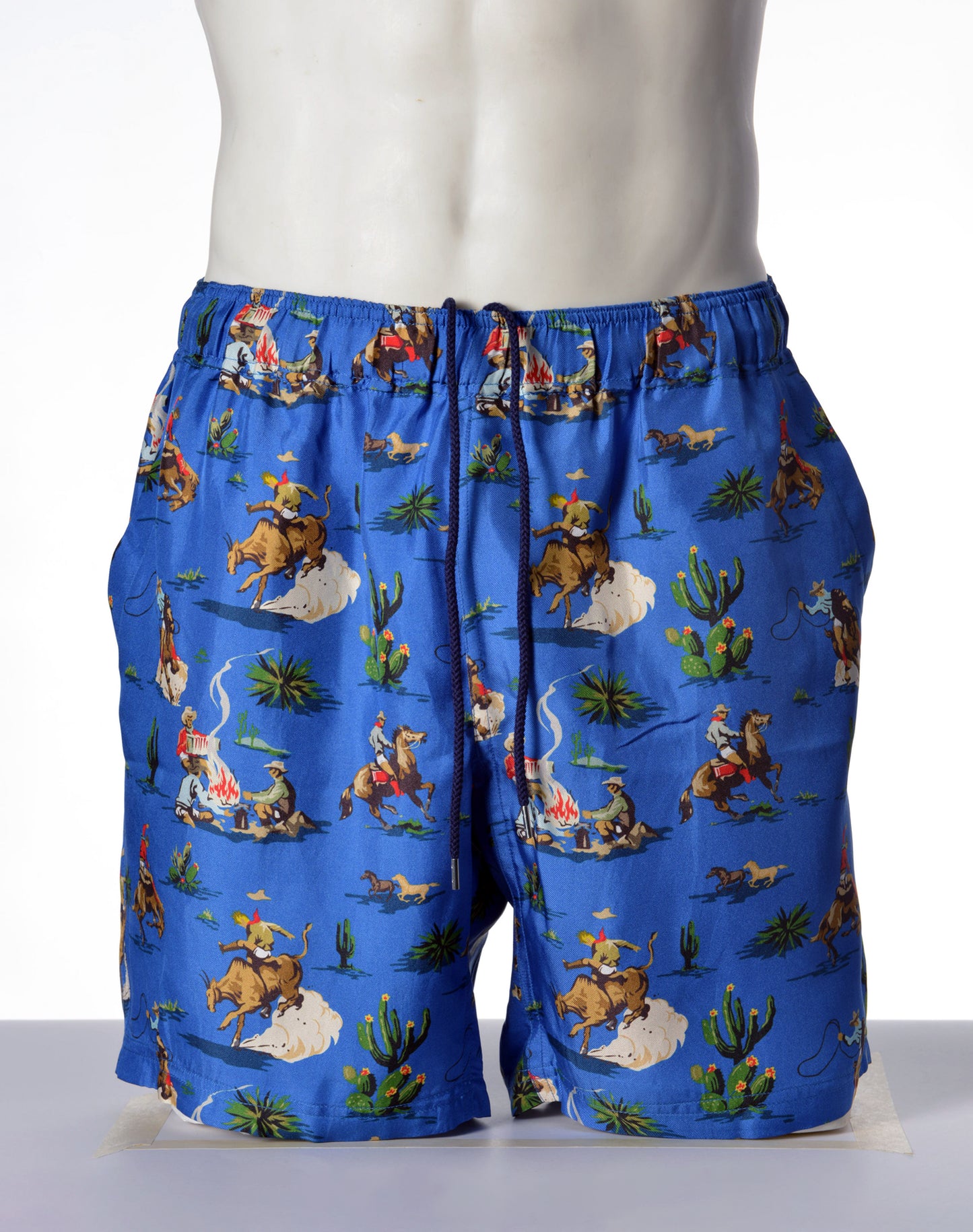 OTT17-12 SILK INKJET PANTS COWBOYS SHORTS