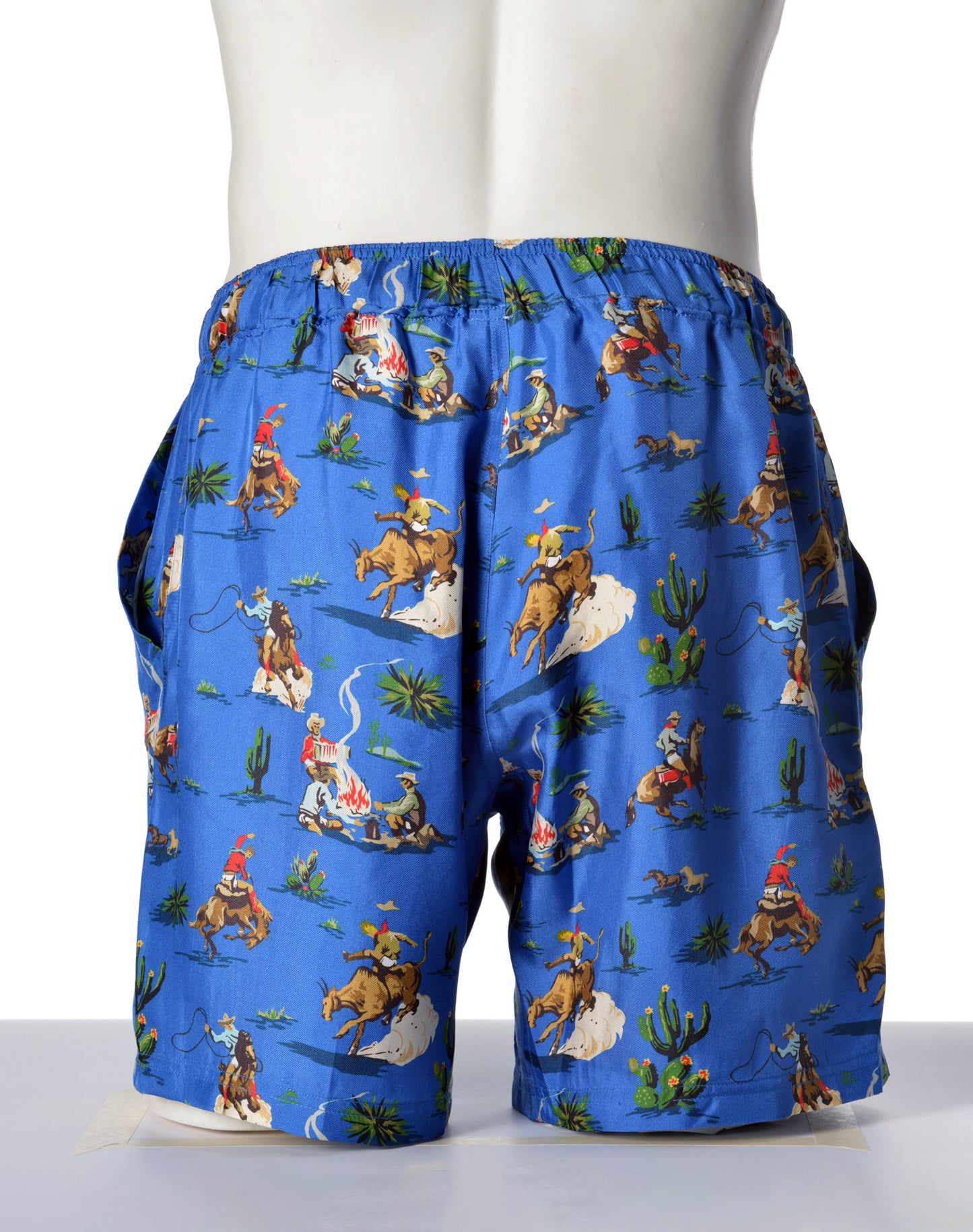 OTT17-12 SILK INKJET PANTS COWBOYS SHORTS