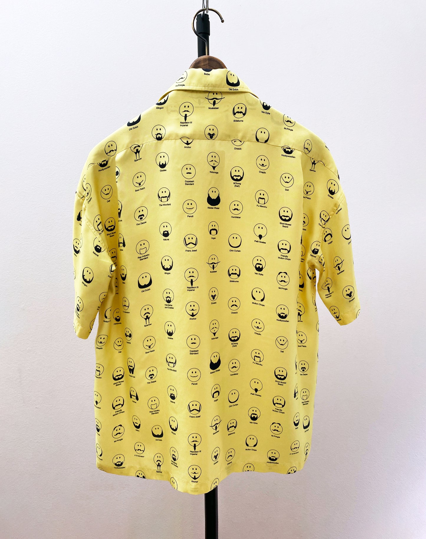 OTT20-05a SILK INKJET BEARDS SMILE PRINT SHIRTS