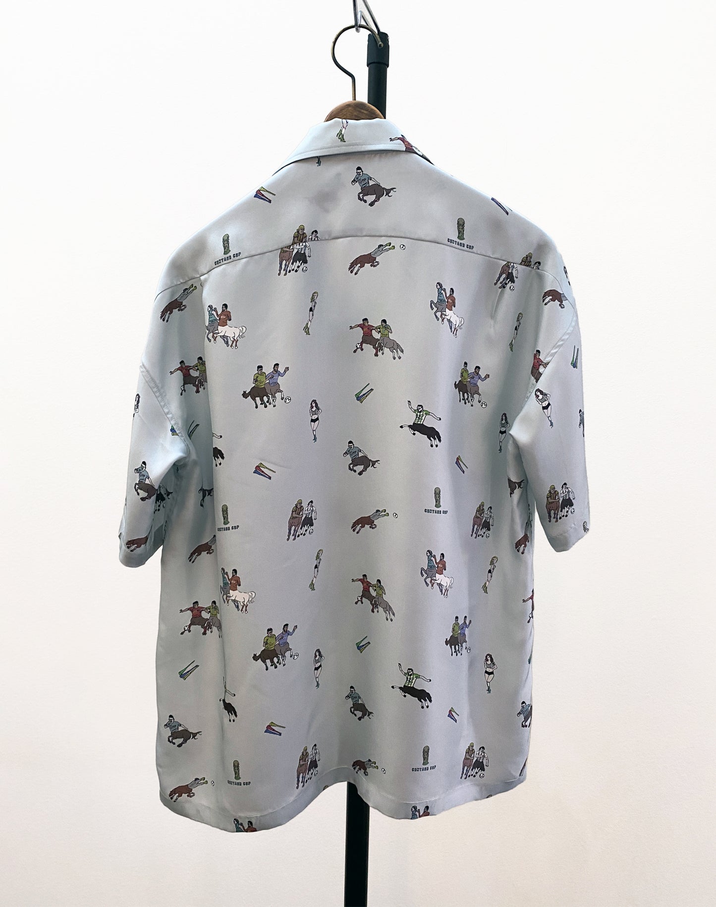 OTT21-04a CENTAUR CUP  INKJET PRINT SILK100% H/S SHIRTS (SILVERGREY)