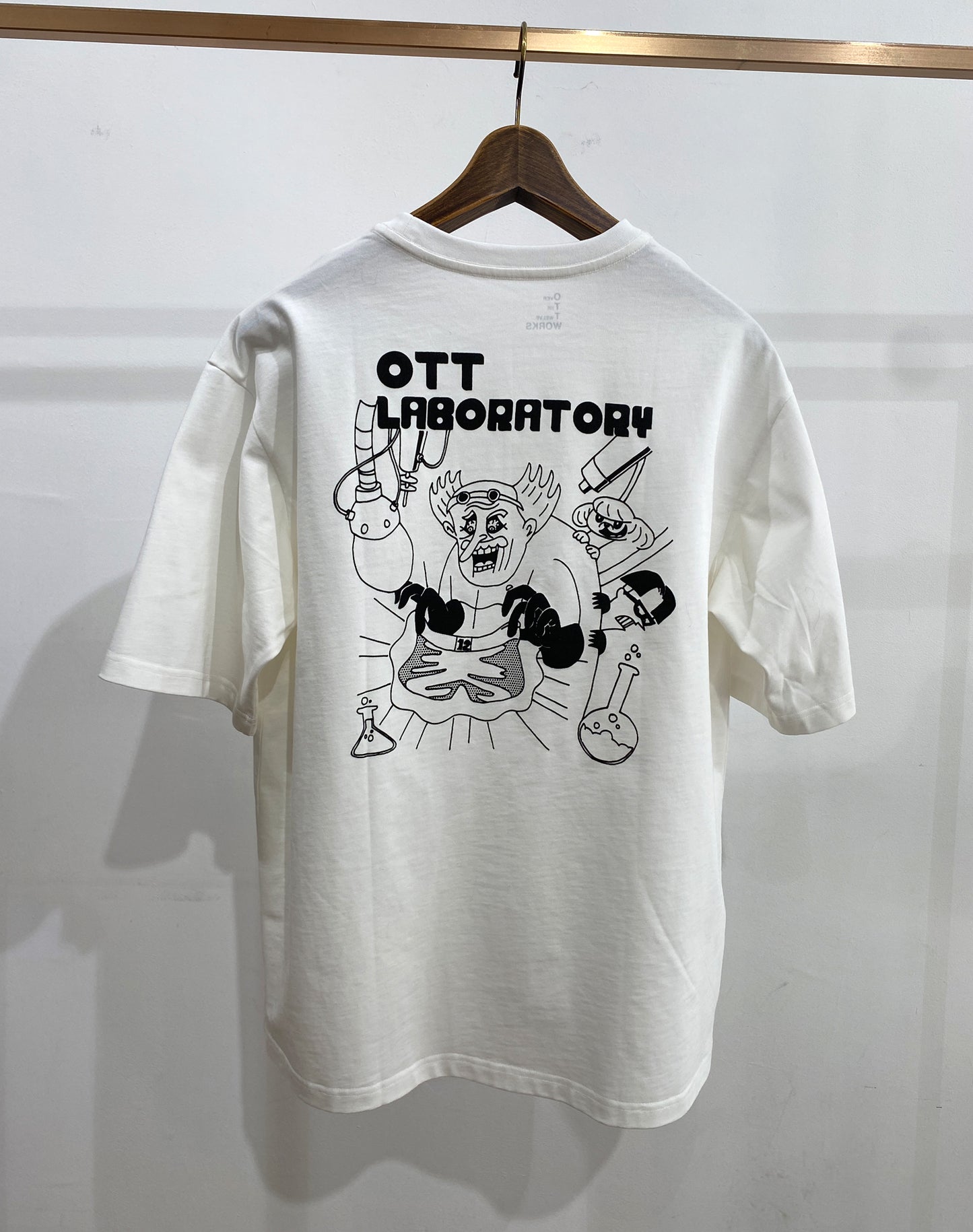 OTT22-19 OTTLab BACK SILK SCREEN PRINT BIG T-SHIRTS