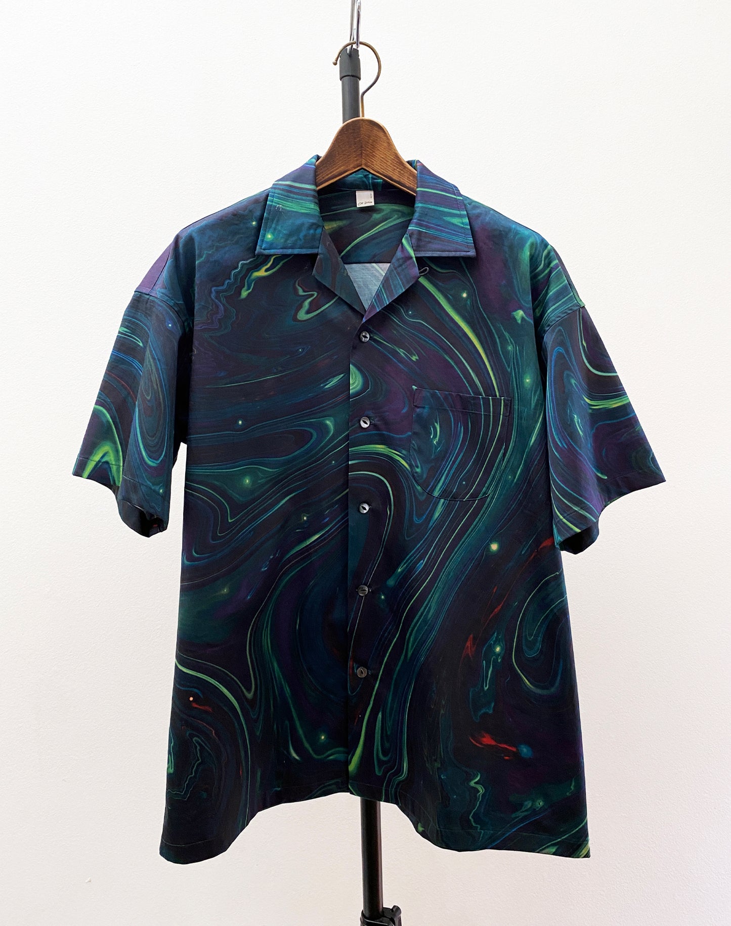 OTT24-01 ATSUSHI HARATA MARBLING Inkjet PRINT H/S SHIRTS