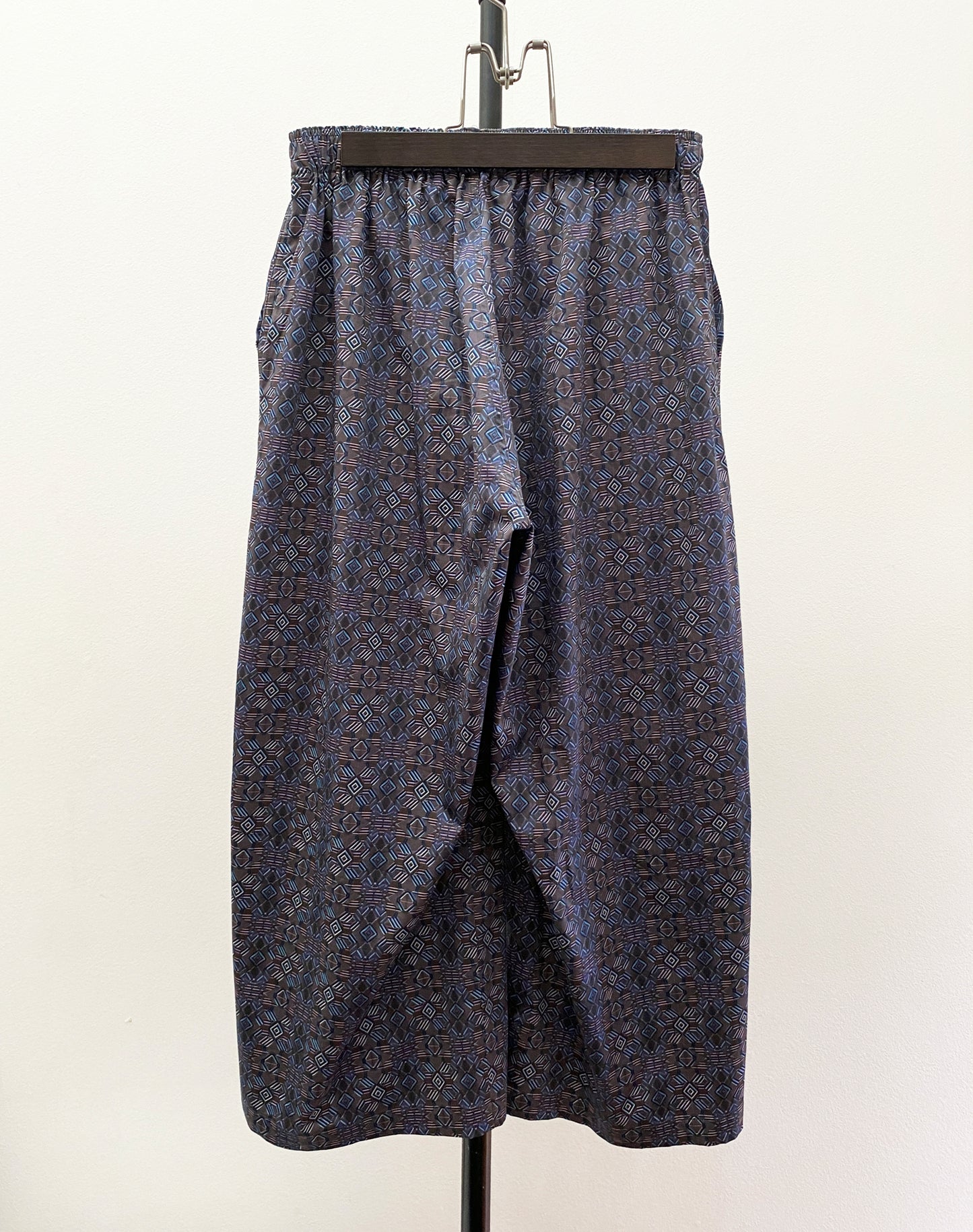 OTT24-08 AI3D GEOMETRIC Inkjet PRINT WIDE PANTS