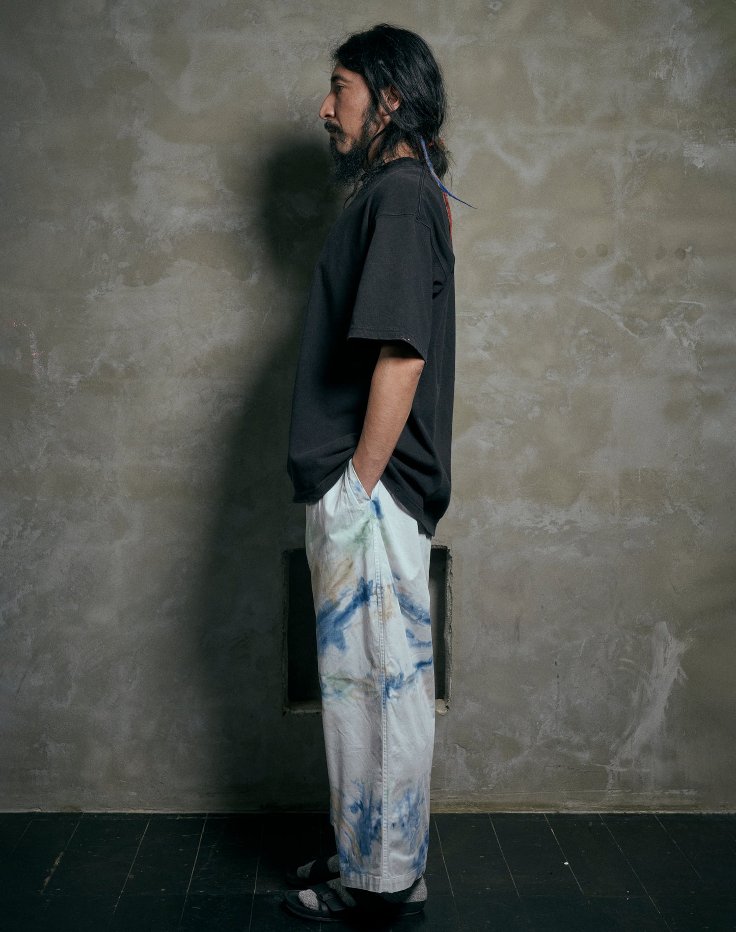 OTT24-10a TAIDYE WIDE PANTS