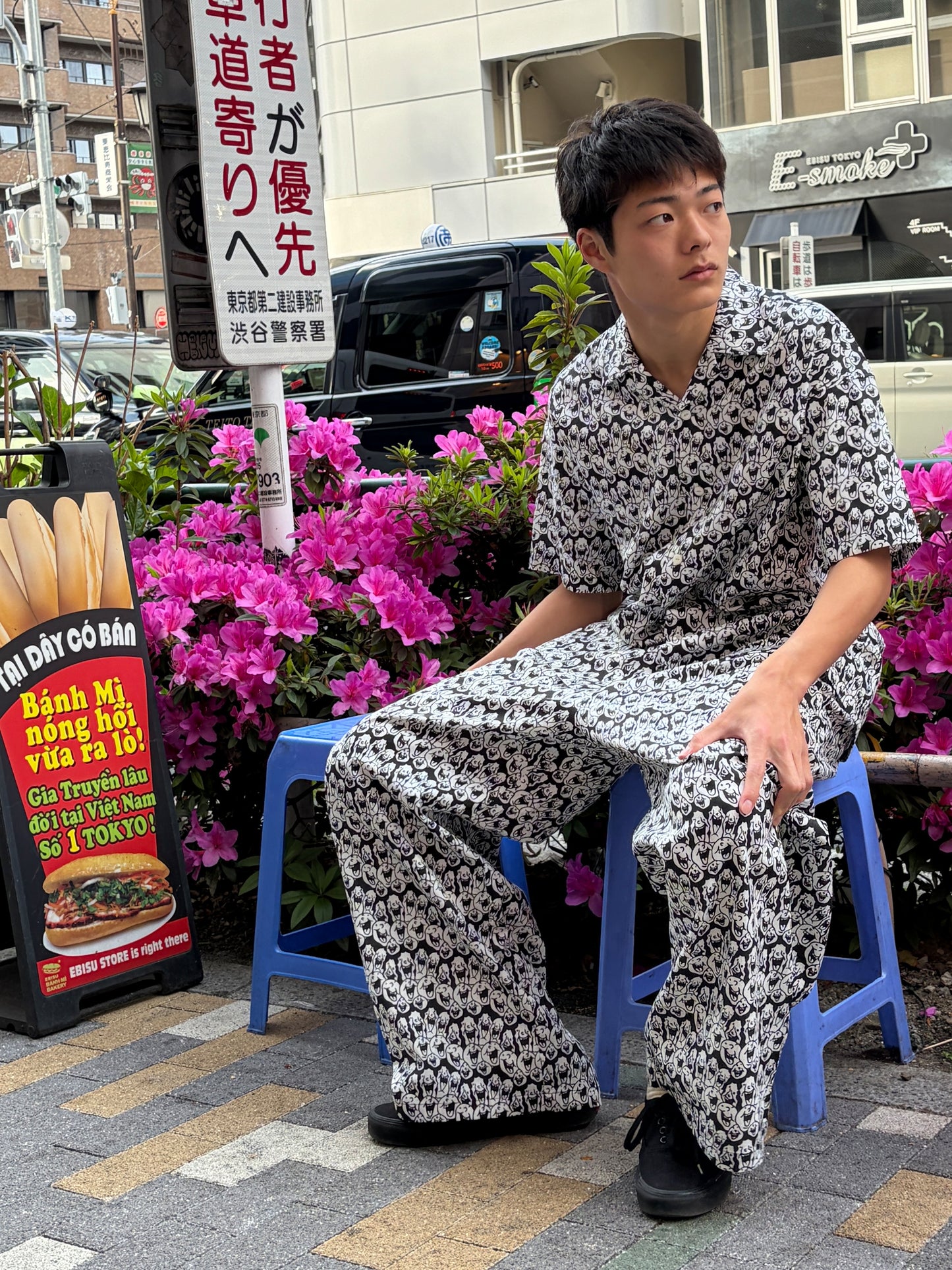 Weeping&Laughing　H/Sシャツ (OTT26-03)